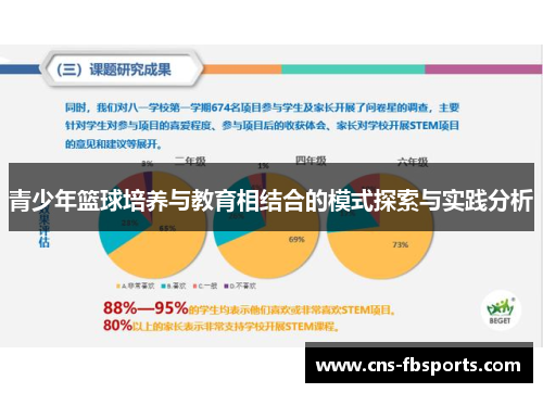 青少年篮球培养与教育相结合的模式探索与实践分析